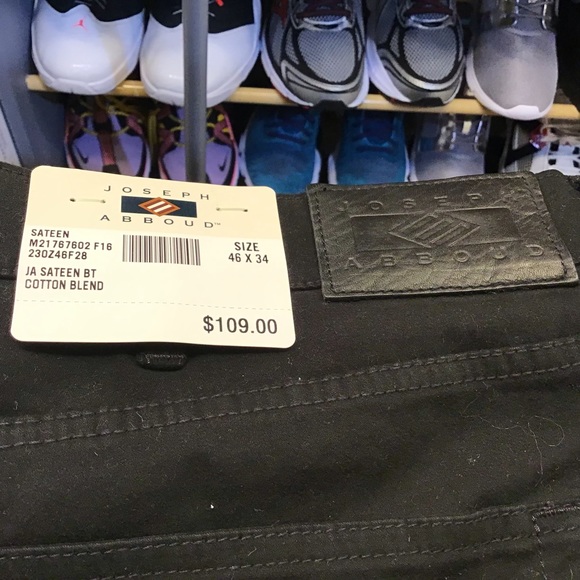 Joseph Abboud JA Sateen BL Cotton Blend Pants. - Picture 6 of 12